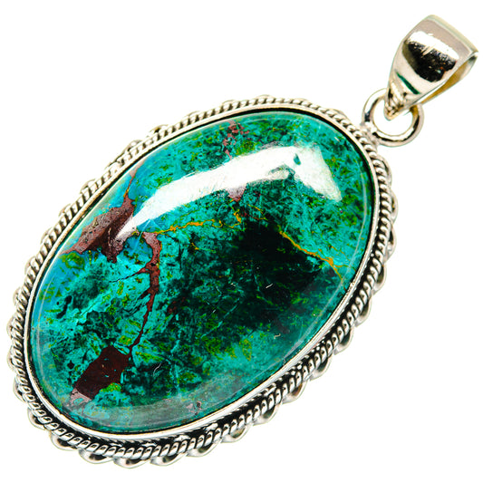 Chrysocolla Pendants handcrafted by Ana Silver Co - PD21619