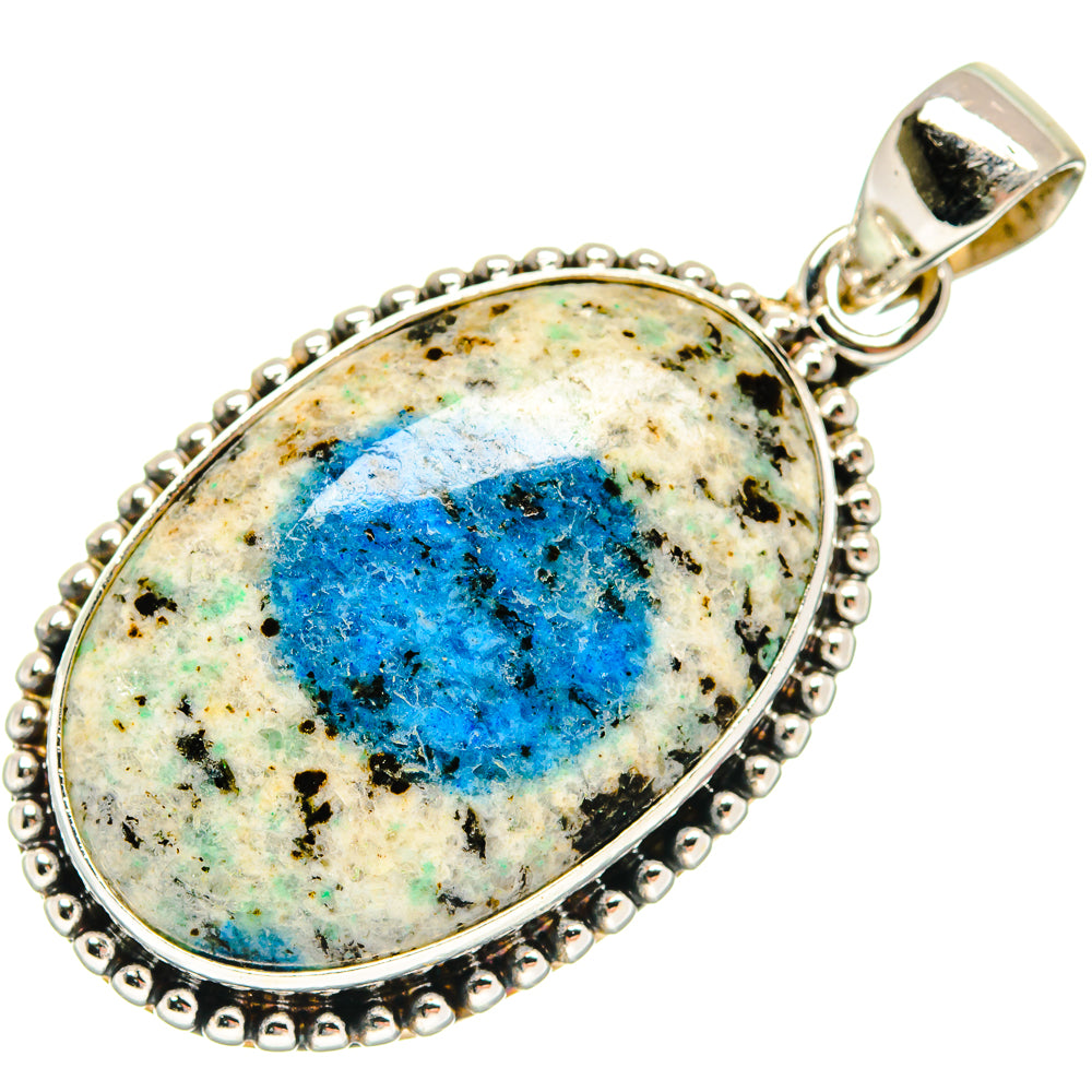 K2 Blue Azurite Pendants handcrafted by Ana Silver Co - PD21659 - Photo 2