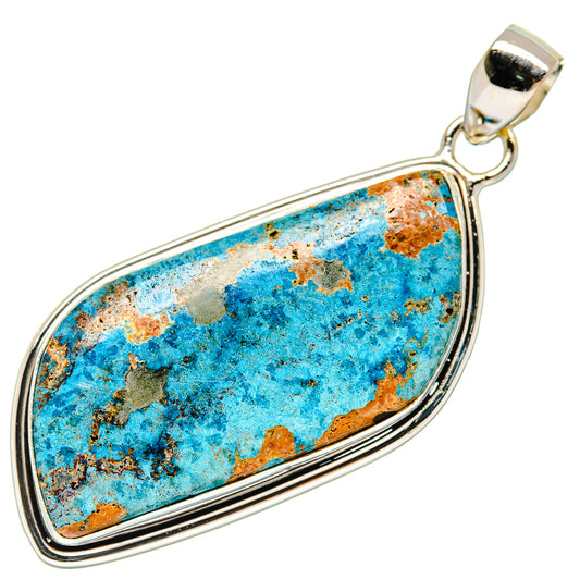 Chrysocolla Pendants handcrafted by Ana Silver Co - PD21741