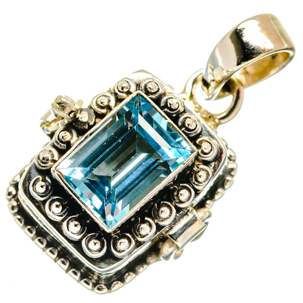 Blue Topaz Pendants handcrafted by Ana Silver Co - PD21863