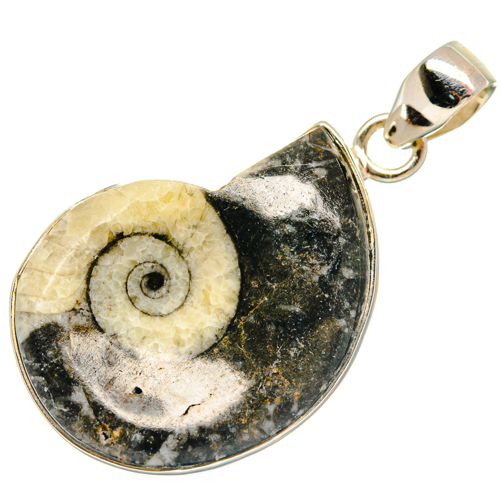 Pinolith Fossil Pendants handcrafted by Ana Silver Co - PD21918