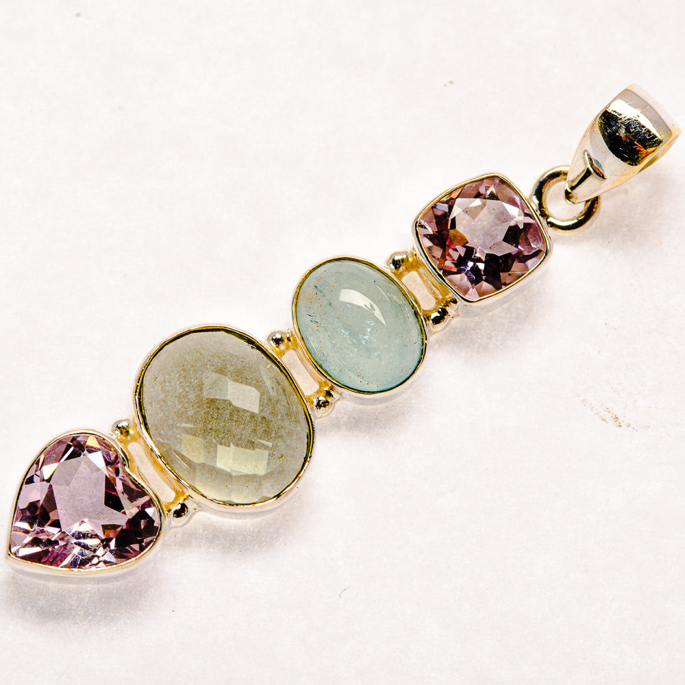 Aquamarine Pendants handcrafted by Ana Silver Co - PD21985