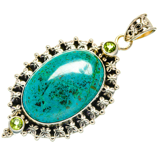 Chrysocolla Pendants handcrafted by Ana Silver Co - PD22029 - Photo 2