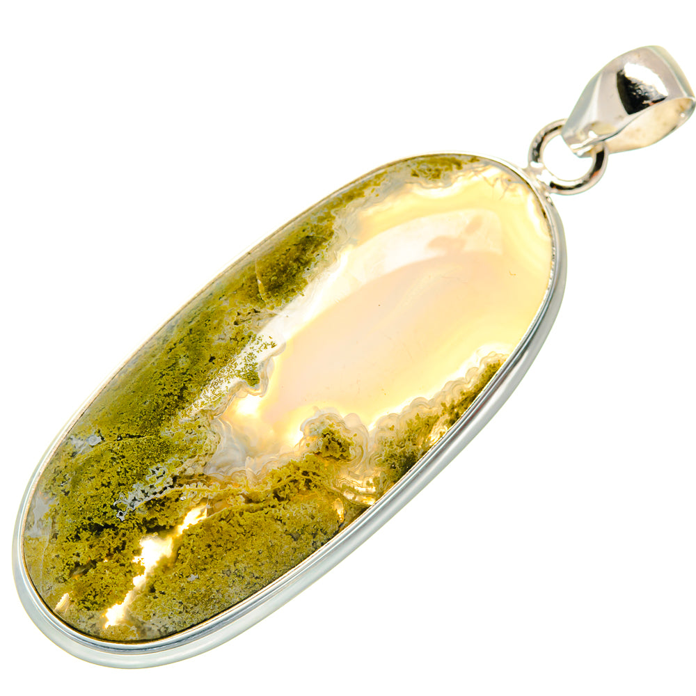 Indonesian Plume Agatge Pendants handcrafted by Ana Silver Co - PD22041