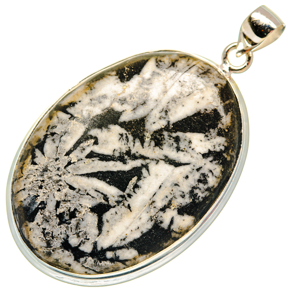 Chrysanthemum Stone Pendants handcrafted by Ana Silver Co - PD22050