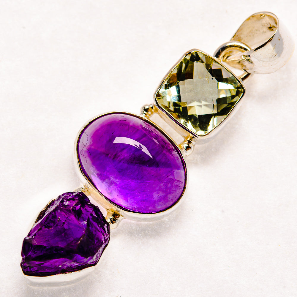 Amethyst Pendants handcrafted by Ana Silver Co - PD22085