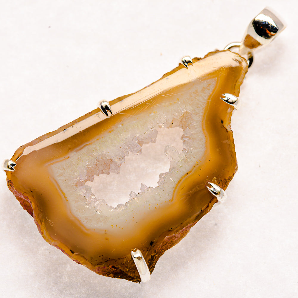 Geode Slice Pendants handcrafted by Ana Silver Co - PD22120 - Photo 2