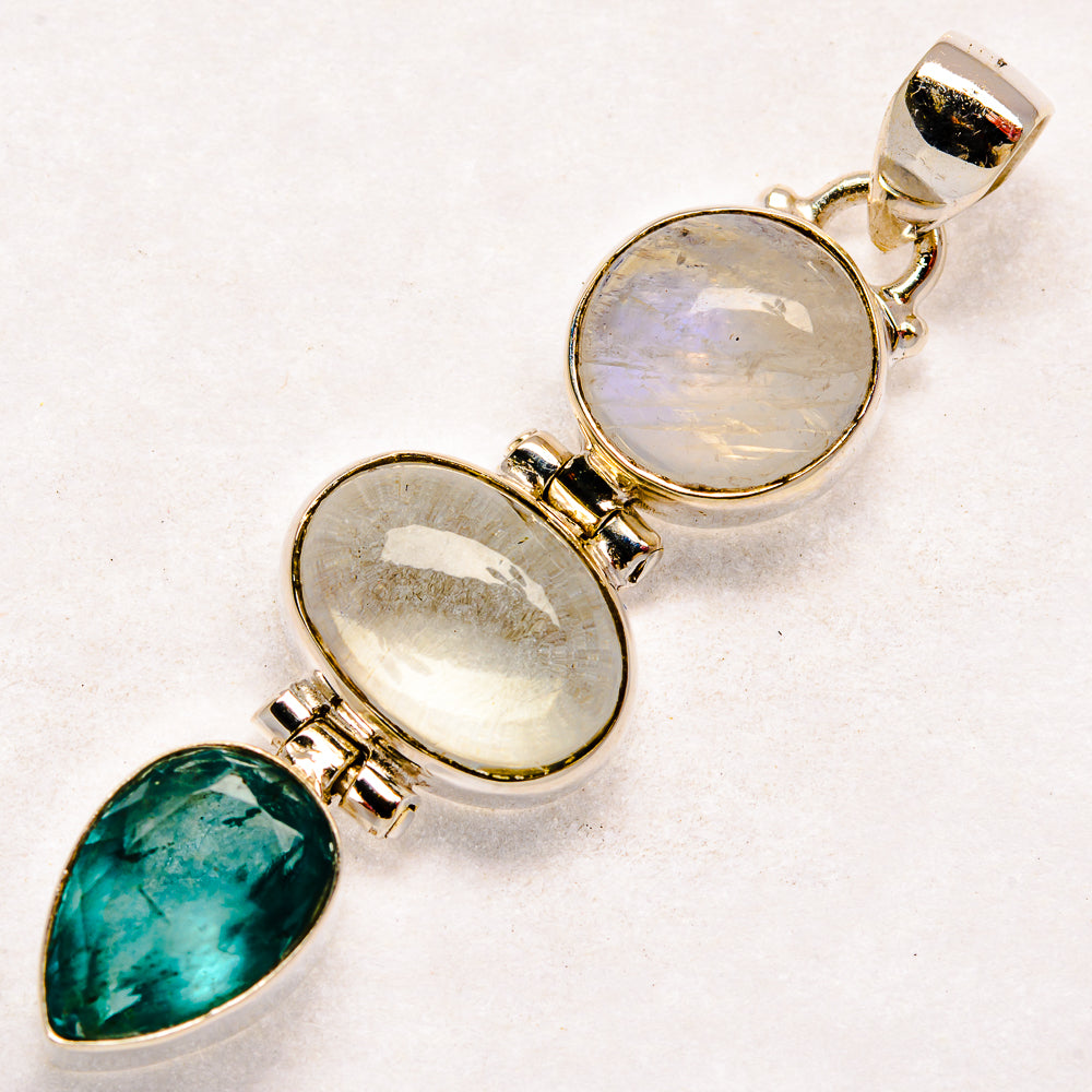 Aquamarine Pendants handcrafted by Ana Silver Co - PD22128