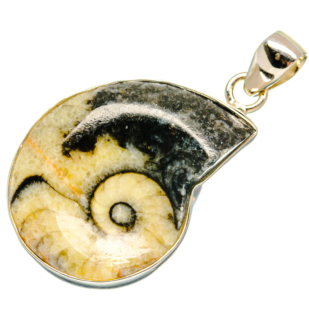 Pinolith Fossil Pendants handcrafted by Ana Silver Co - PD22134