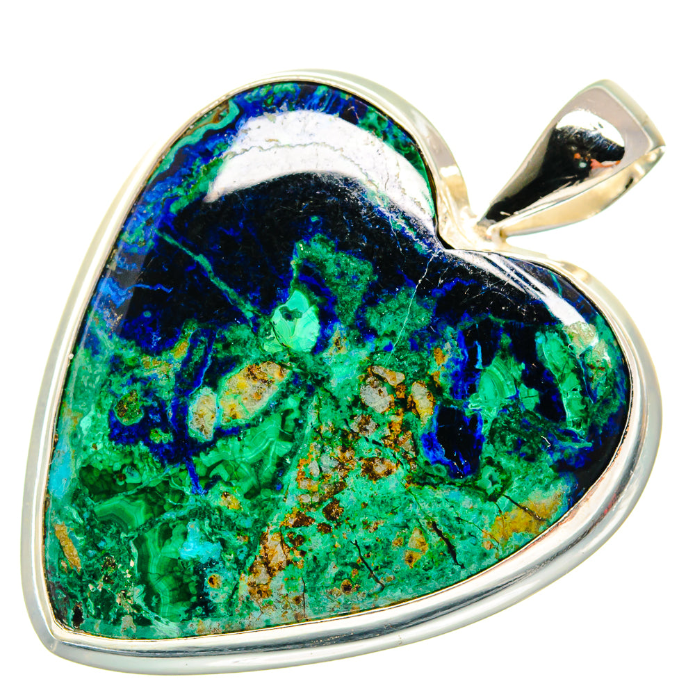 Azurite Malachite Pendants handcrafted by Ana Silver Co - PD22154