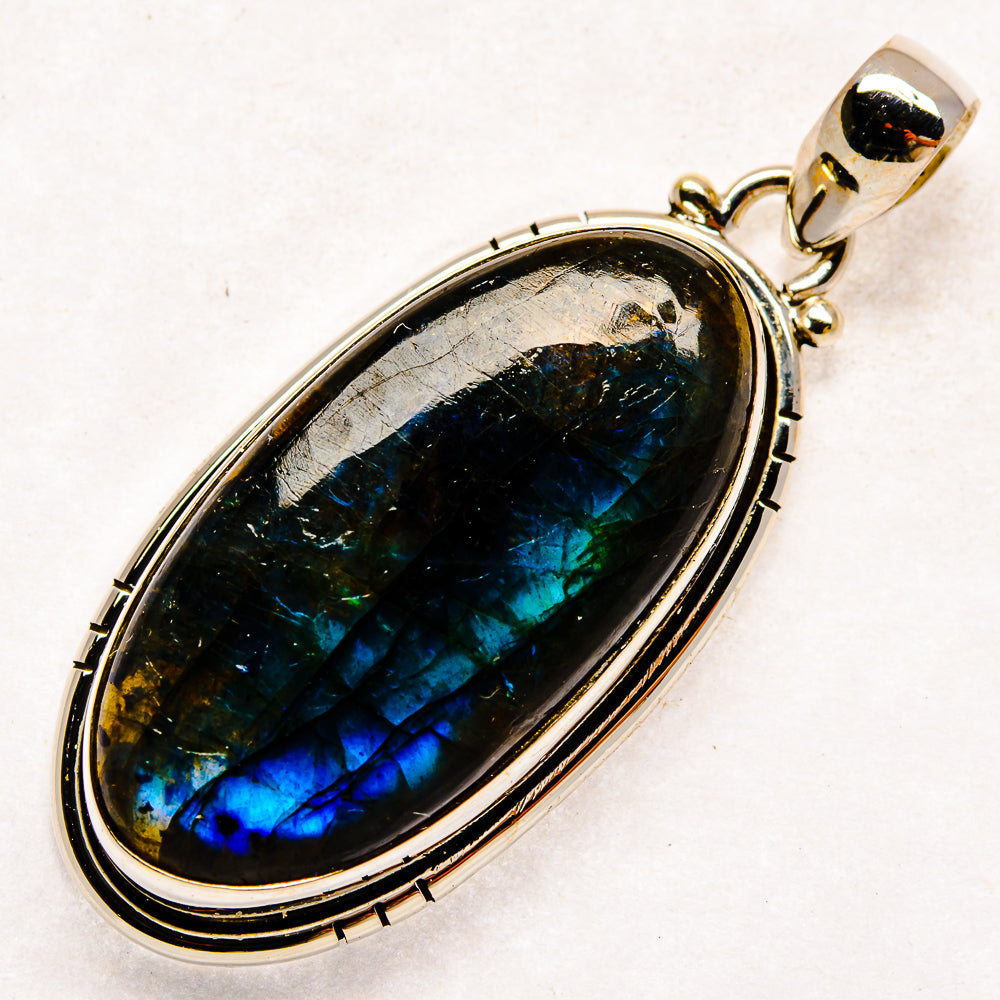 Labradorite Pendants handcrafted by Ana Silver Co - PD22160 - Photo 2