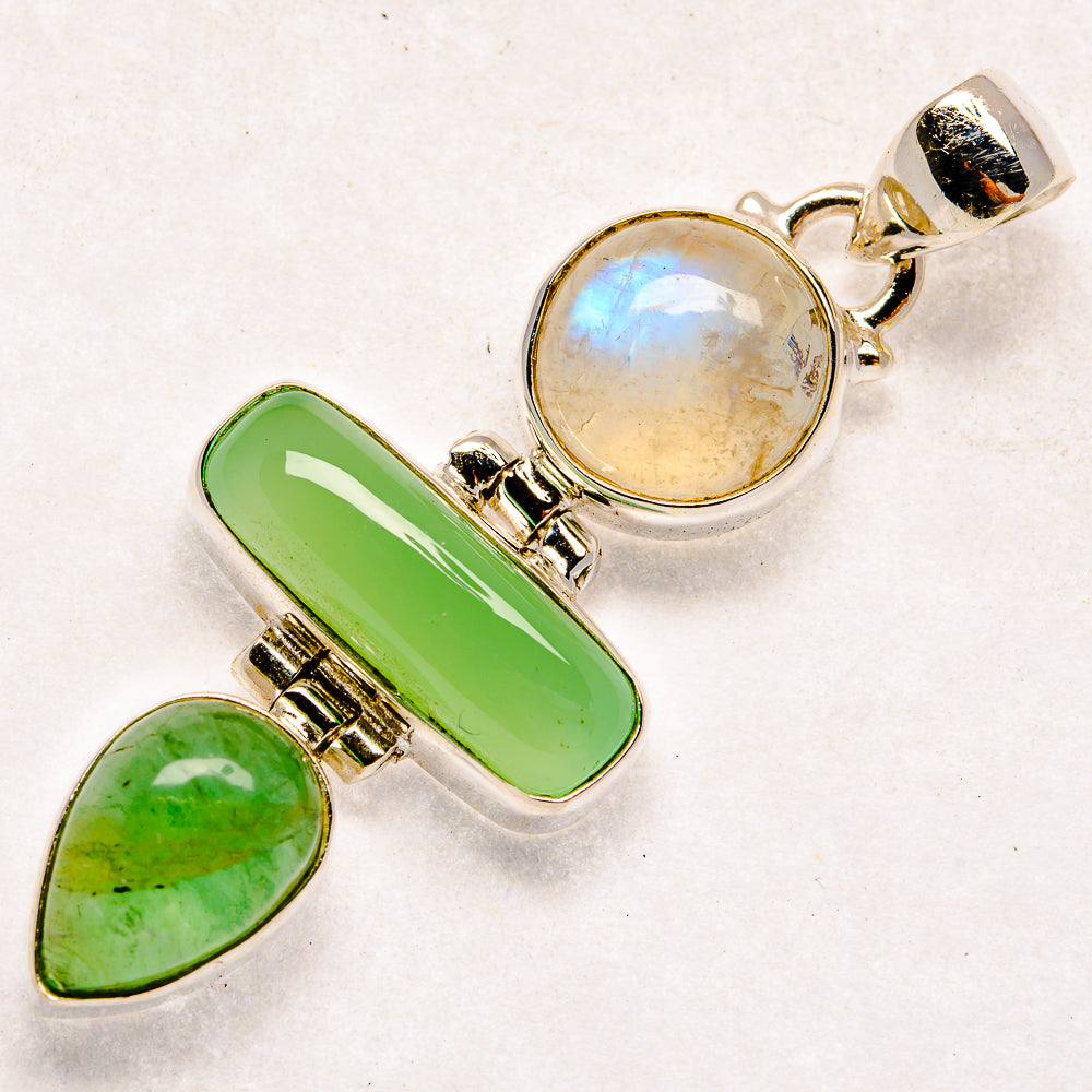 Chrysoprase Pendants handcrafted by Ana Silver Co - PD22173
