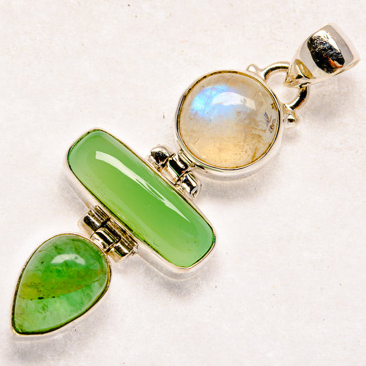 Chrysoprase Pendants handcrafted by Ana Silver Co - PD22173