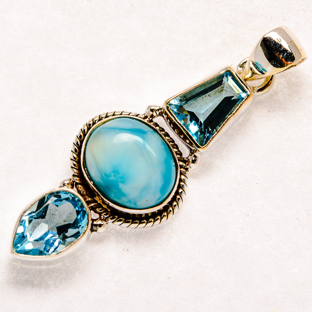 Larimar Pendants handcrafted by Ana Silver Co - PD22175