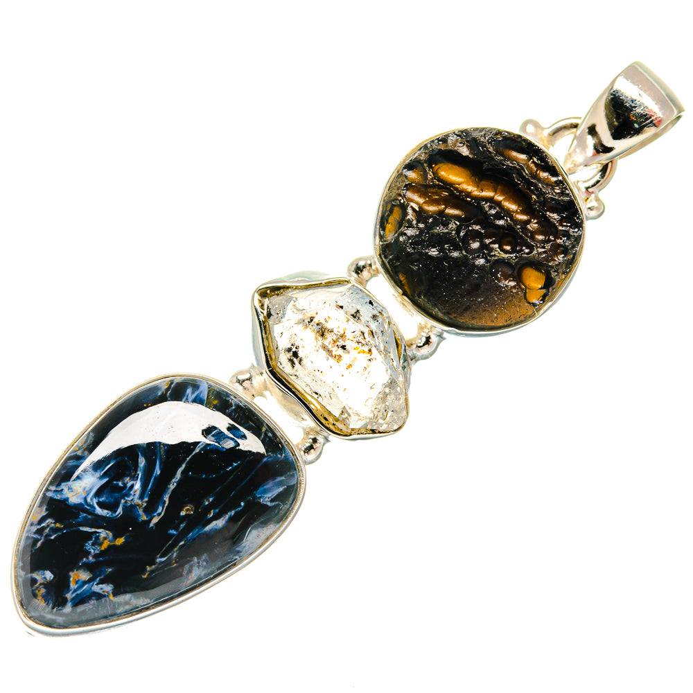 Pietersite Pendants handcrafted by Ana Silver Co - PD22192 - Photo 2