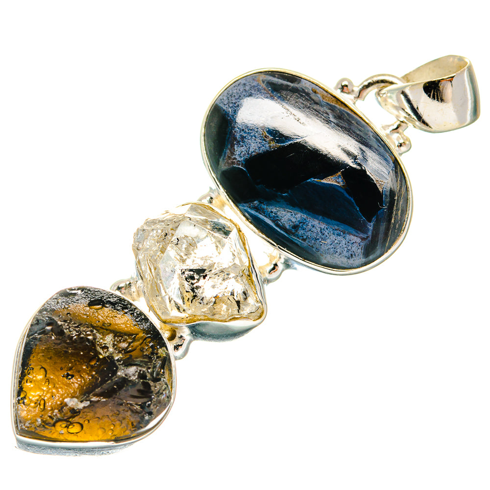 Pietersite Pendants handcrafted by Ana Silver Co - PD22198 - Photo 2