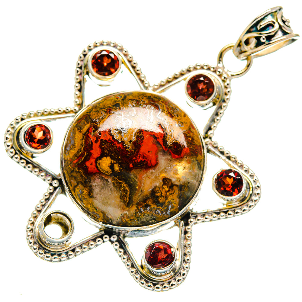 Moroccan Agate Pendants handcrafted by Ana Silver Co - PD22297