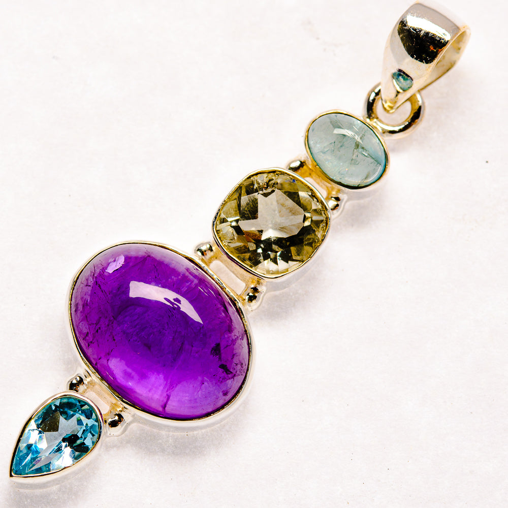 Amethyst Pendants handcrafted by Ana Silver Co - PD22315