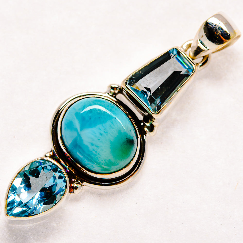 Larimar Pendants handcrafted by Ana Silver Co - PD22338