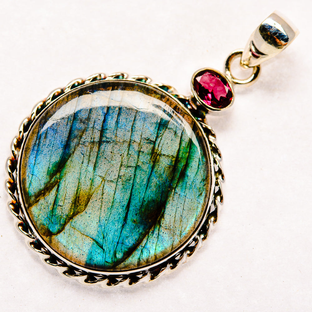 Labradorite Pendants handcrafted by Ana Silver Co - PD22353 - Photo 2