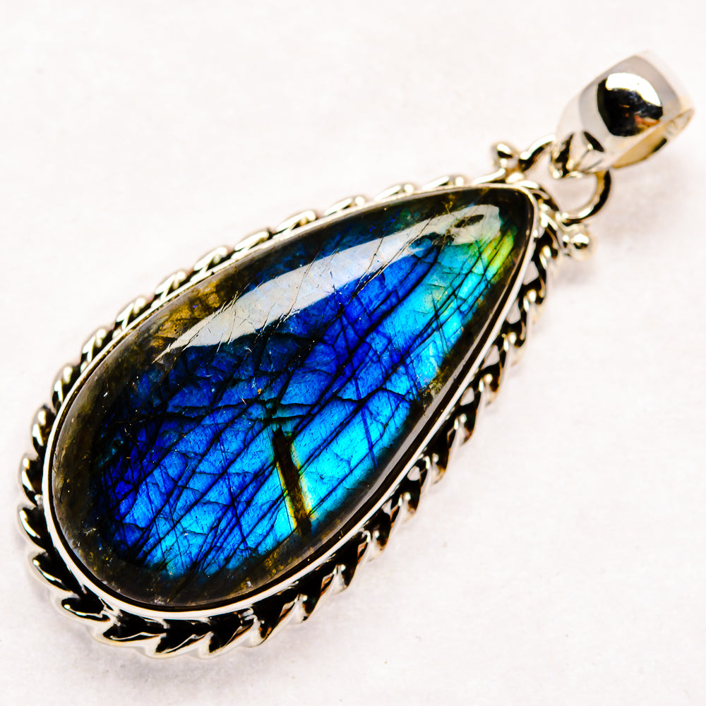 Labradorite Pendants handcrafted by Ana Silver Co - PD22355 - Photo 2