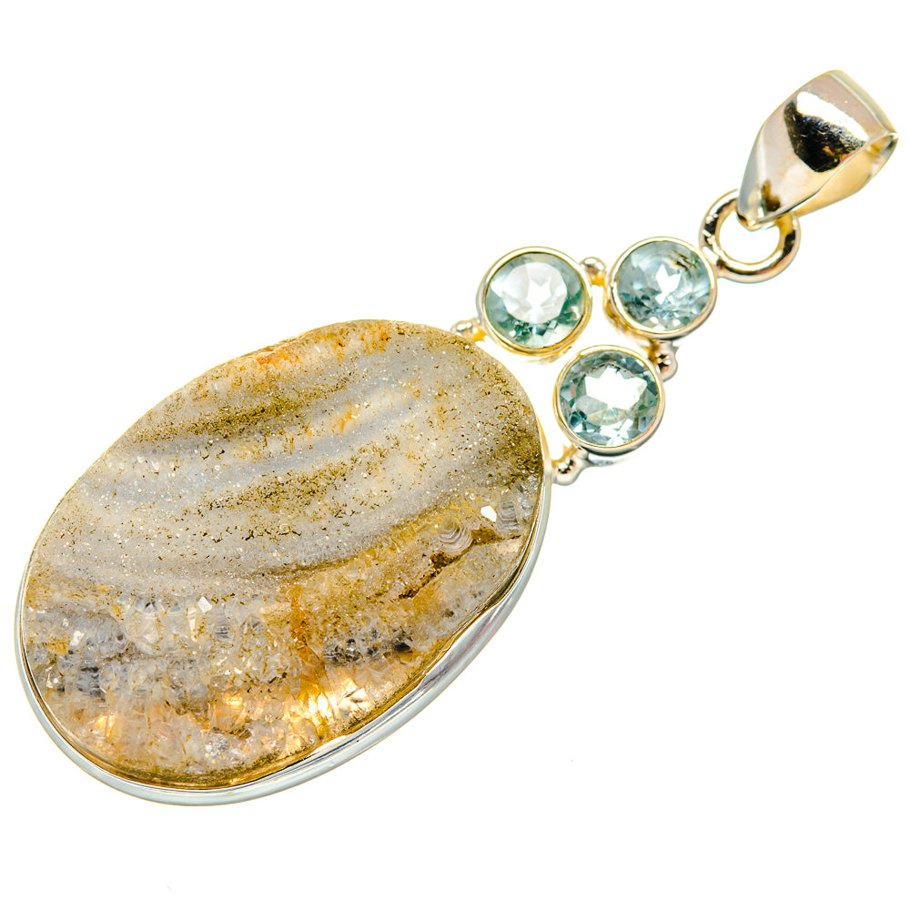 Desert Druzy Pendants handcrafted by Ana Silver Co - PD22387 - Photo 2