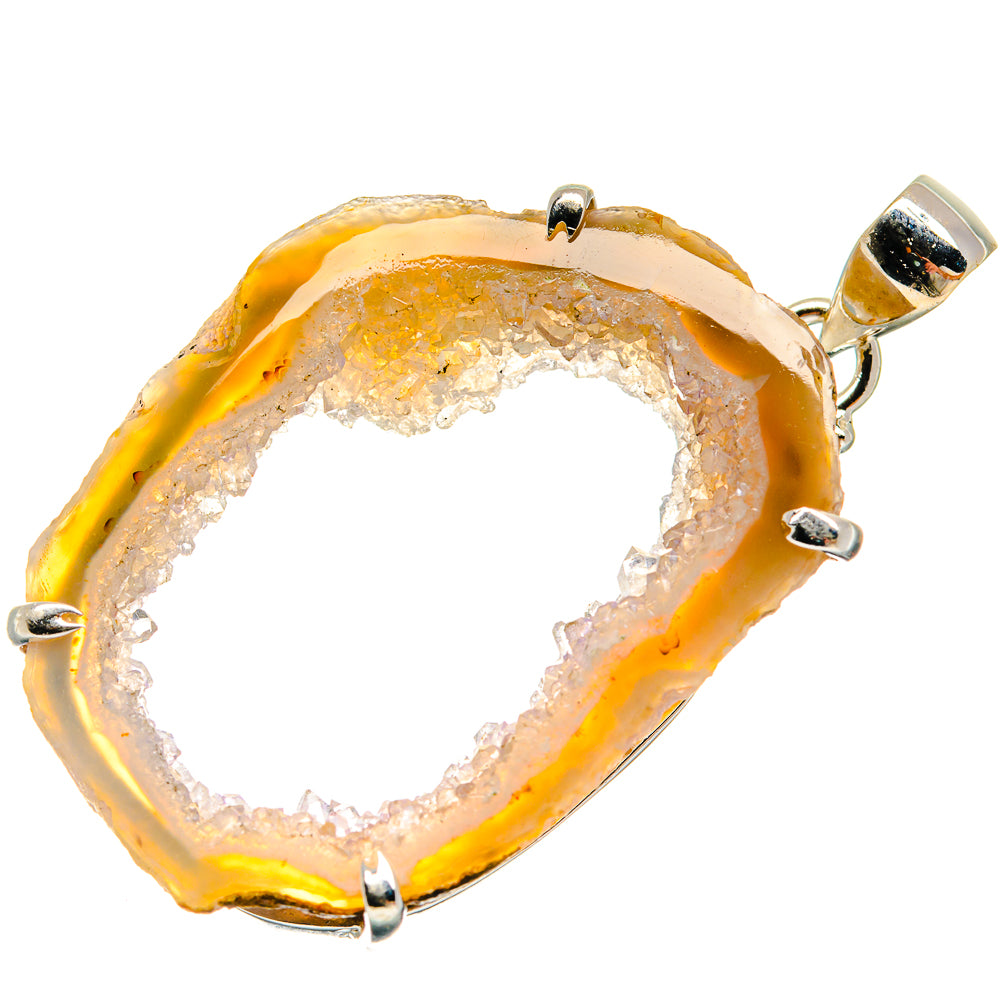 Geode Slice Pendants handcrafted by Ana Silver Co - PD22403 - Photo 2