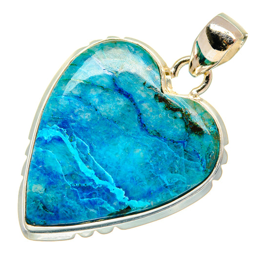 Chrysocolla Pendants handcrafted by Ana Silver Co - PD22408