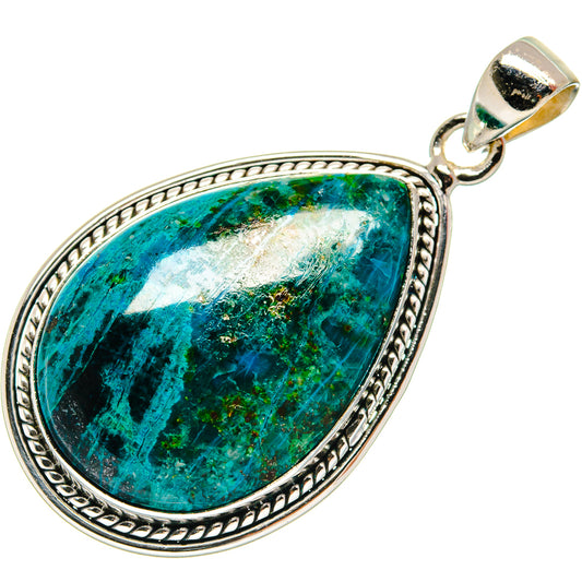 Chrysocolla Pendants handcrafted by Ana Silver Co - PD22427