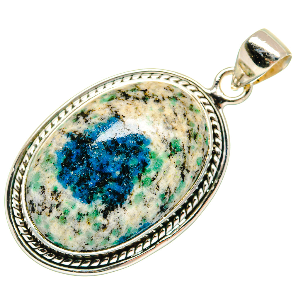 K2 Blue Azurite Pendants handcrafted by Ana Silver Co - PD22438 - Photo 2