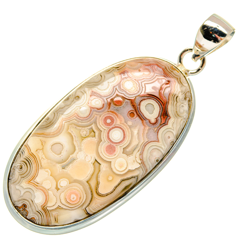 Laguna Lace Agate Pendants handcrafted by Ana Silver Co - PD22477 - Photo 2