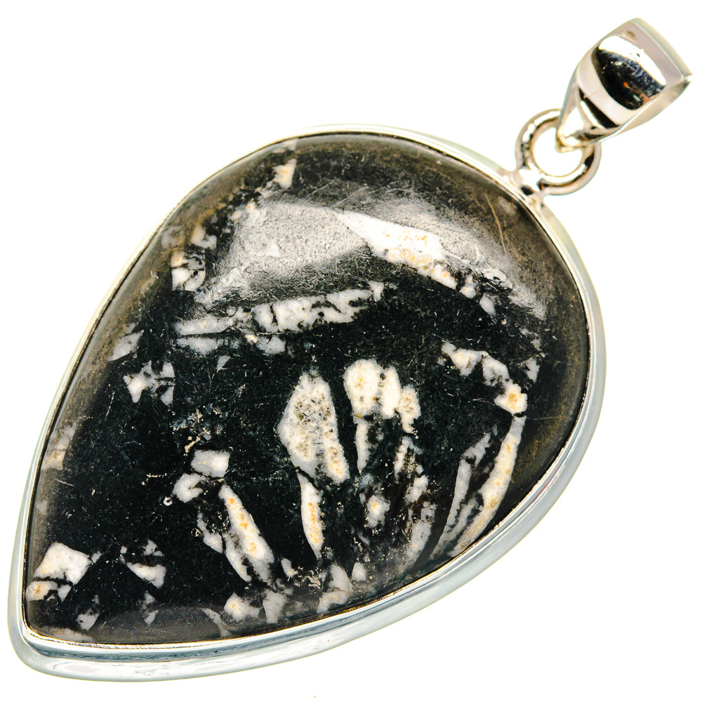 Chrysanthemum Stone Pendants handcrafted by Ana Silver Co - PD22530 - Photo 2