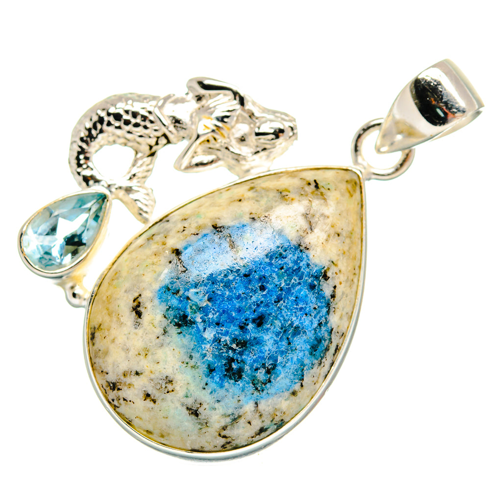 K2 Blue Azurite Pendants handcrafted by Ana Silver Co - PD22574 - Photo 2