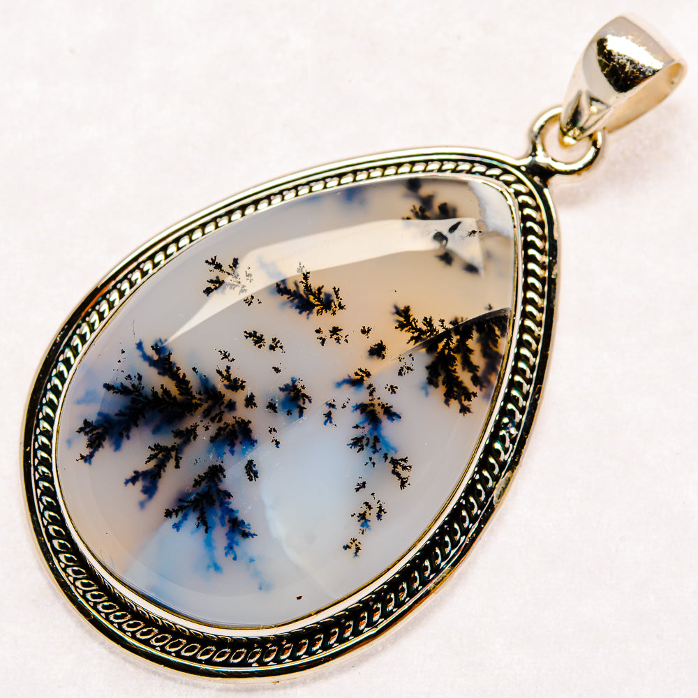 Dendritic Opal Pendants handcrafted by Ana Silver Co - PD22591