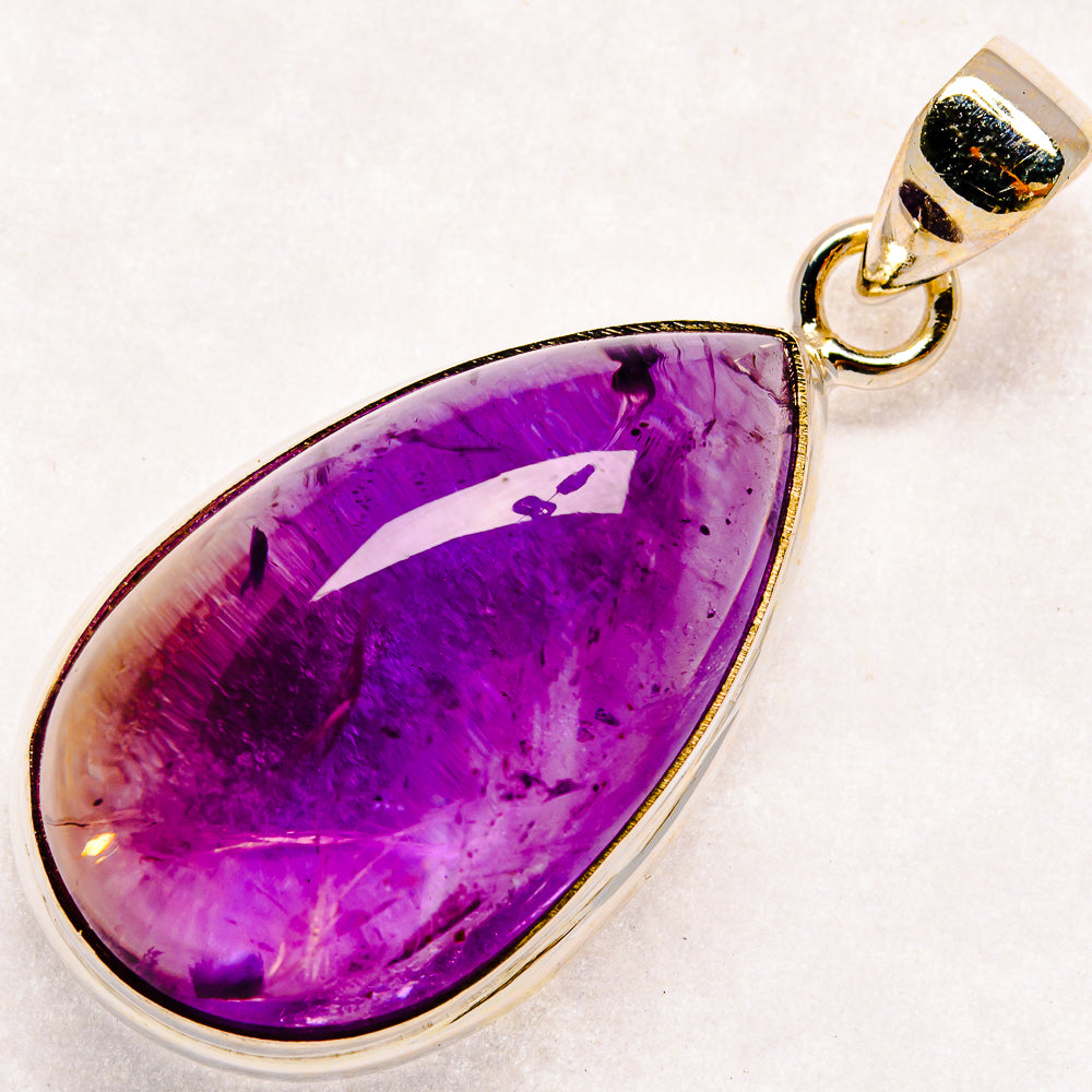 Amethyst Pendants handcrafted by Ana Silver Co - PD22619 - Photo 2