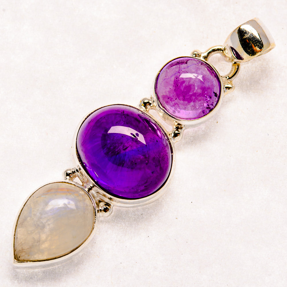 Amethyst Pendants handcrafted by Ana Silver Co - PD22635 - Photo 2