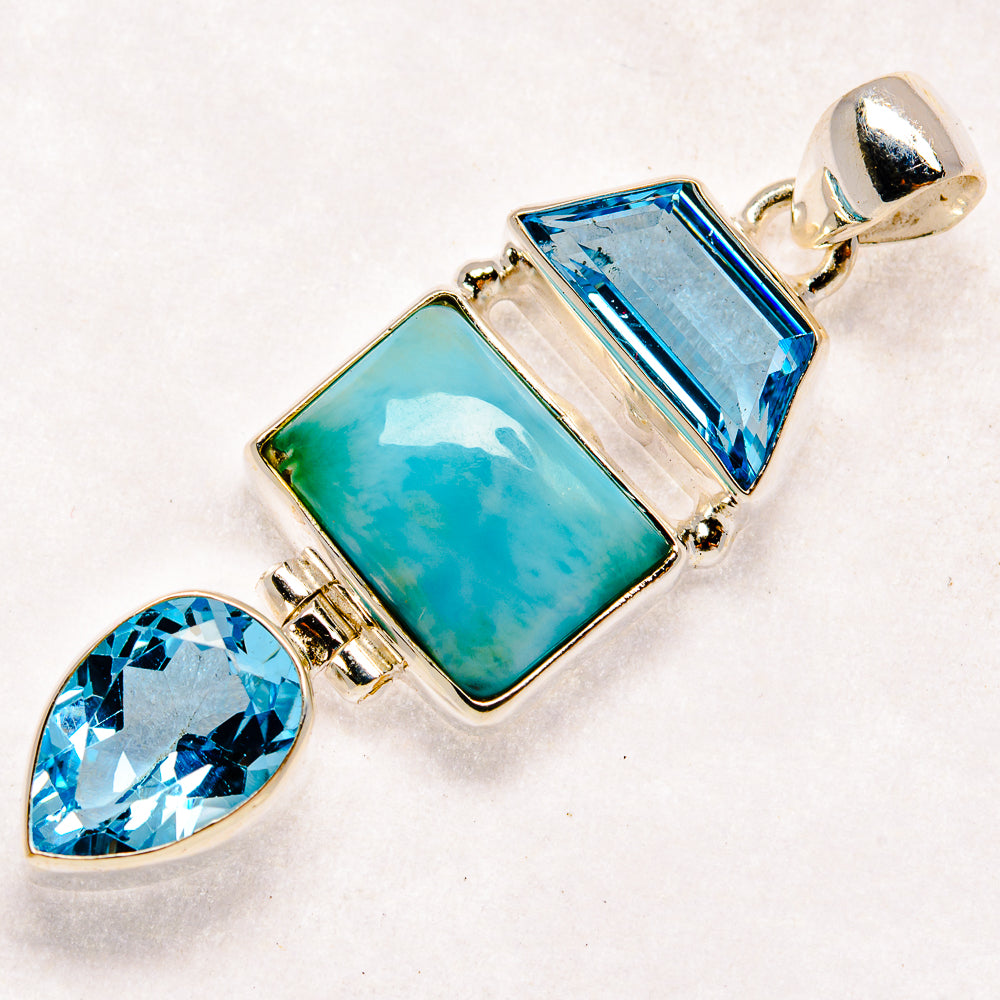 Larimar Pendants handcrafted by Ana Silver Co - PD22646
