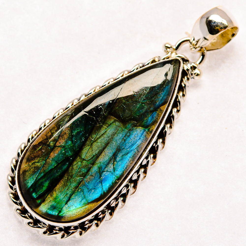 Labradorite Pendants handcrafted by Ana Silver Co - PD22737 - Photo 2