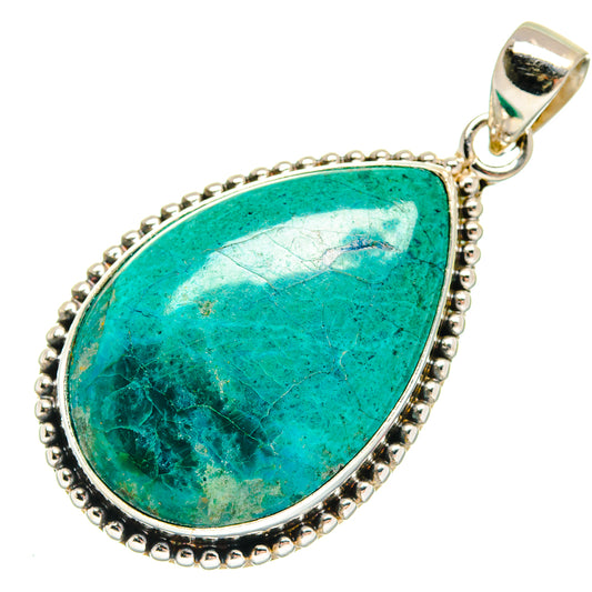 Chrysocolla Pendants handcrafted by Ana Silver Co - PD22762 - Photo 2