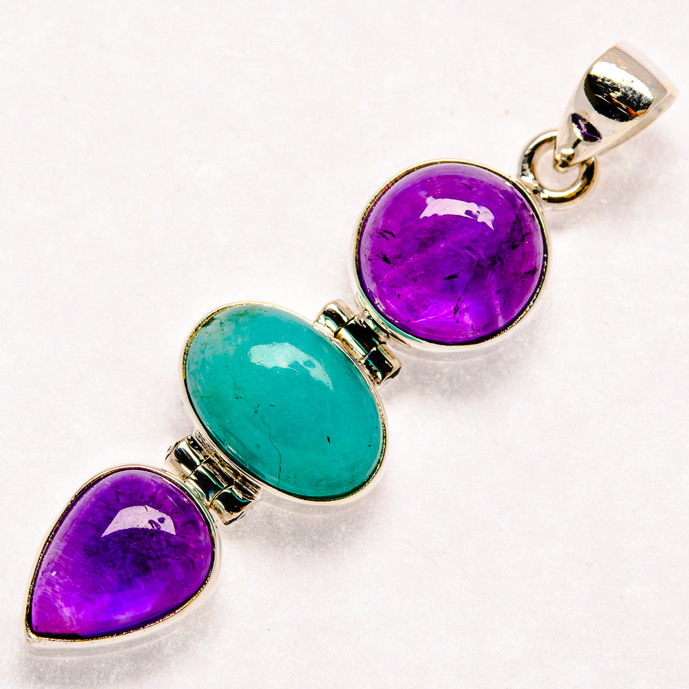 Smithsonite Pendants handcrafted by Ana Silver Co - PD22802 - Photo 2