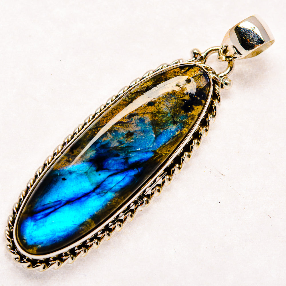 Labradorite Pendants handcrafted by Ana Silver Co - PD22899 - Photo 2