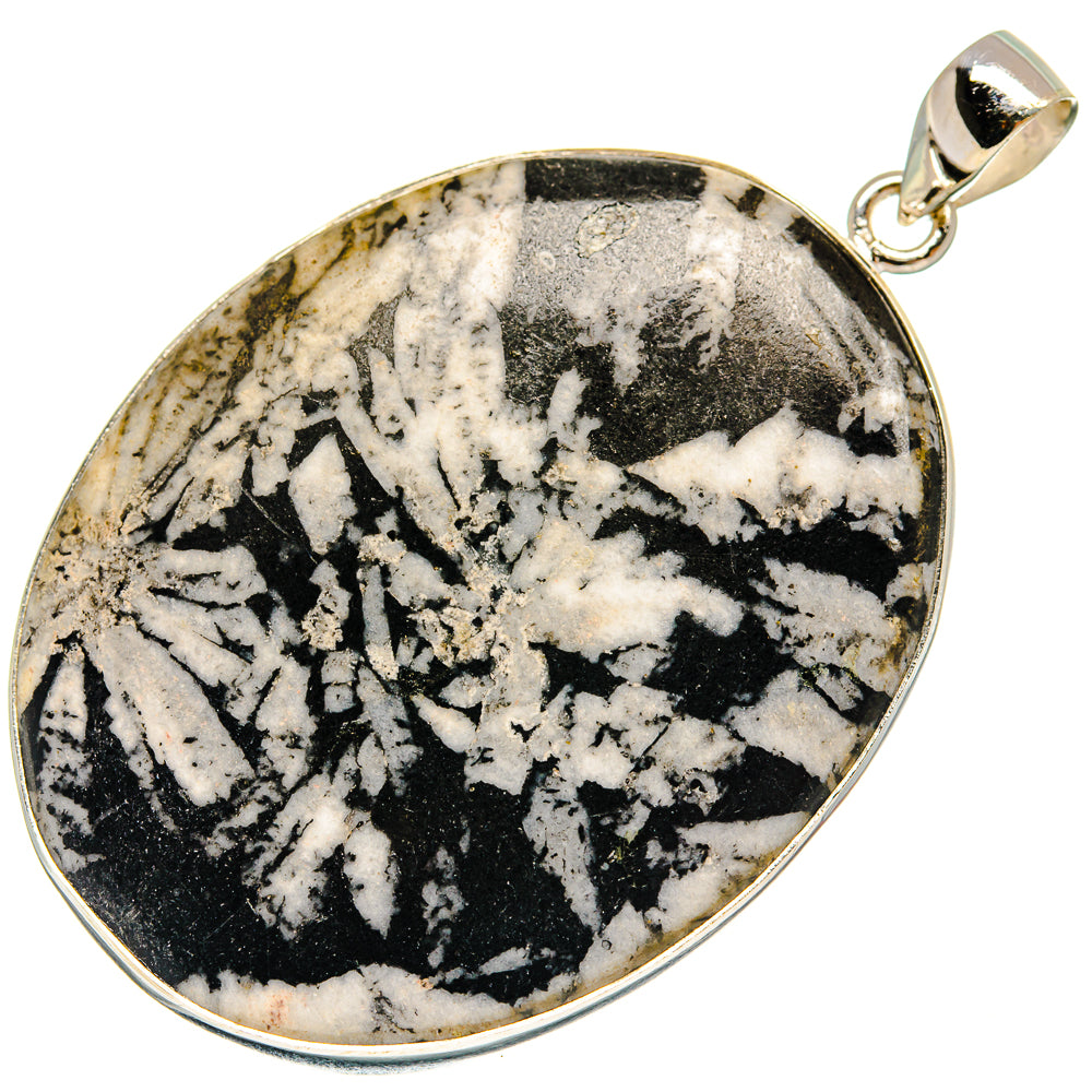 Chrysanthemum Stone Pendants handcrafted by Ana Silver Co - PD22959 - Photo 2