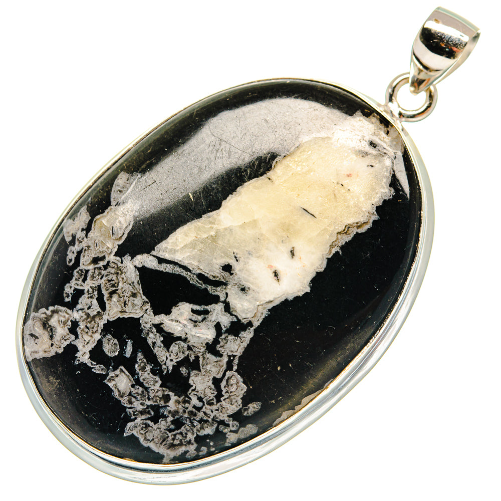 Chrysanthemum Stone Pendants handcrafted by Ana Silver Co - PD22967 - Photo 2