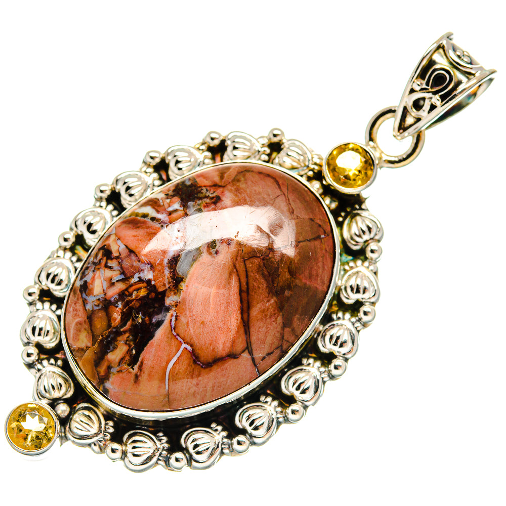 Butterfly Jasper Pendants handcrafted by Ana Silver Co - PD22984 - Photo 2