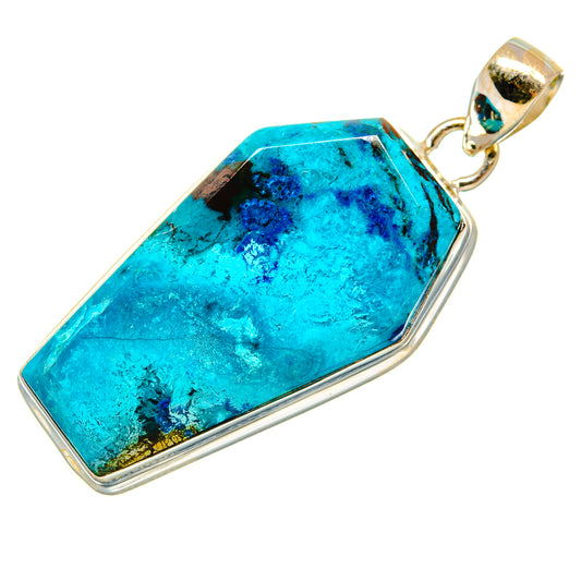 Chrysocolla Pendants handcrafted by Ana Silver Co - PD22992 - Photo 2
