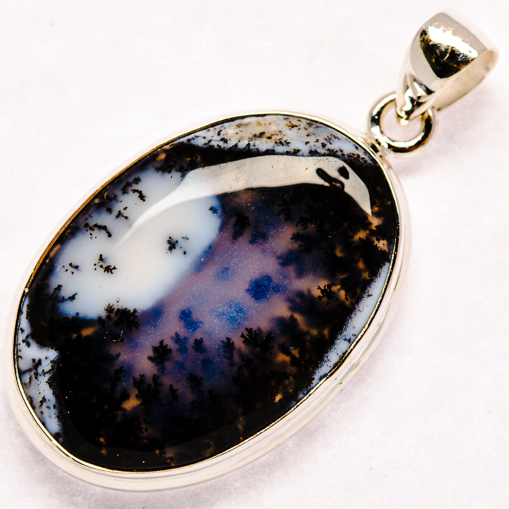 Dendritic Opal Pendants handcrafted by Ana Silver Co - PD23035 - Photo 2