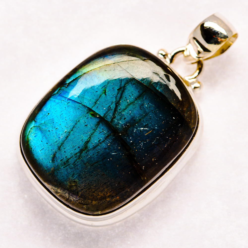 Labradorite Pendants handcrafted by Ana Silver Co - PD23045 - Photo 2