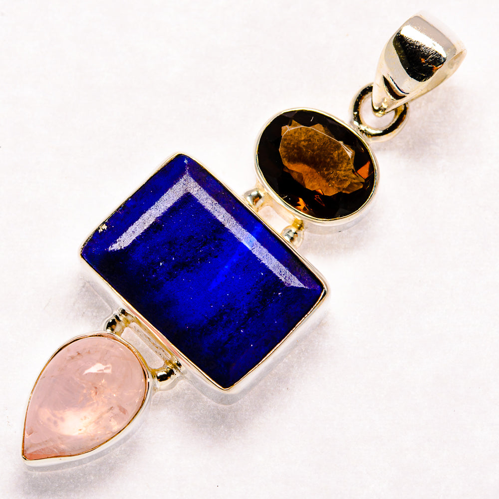 Lapis Lazuli Pendants handcrafted by Ana Silver Co - PD23096 - Photo 2