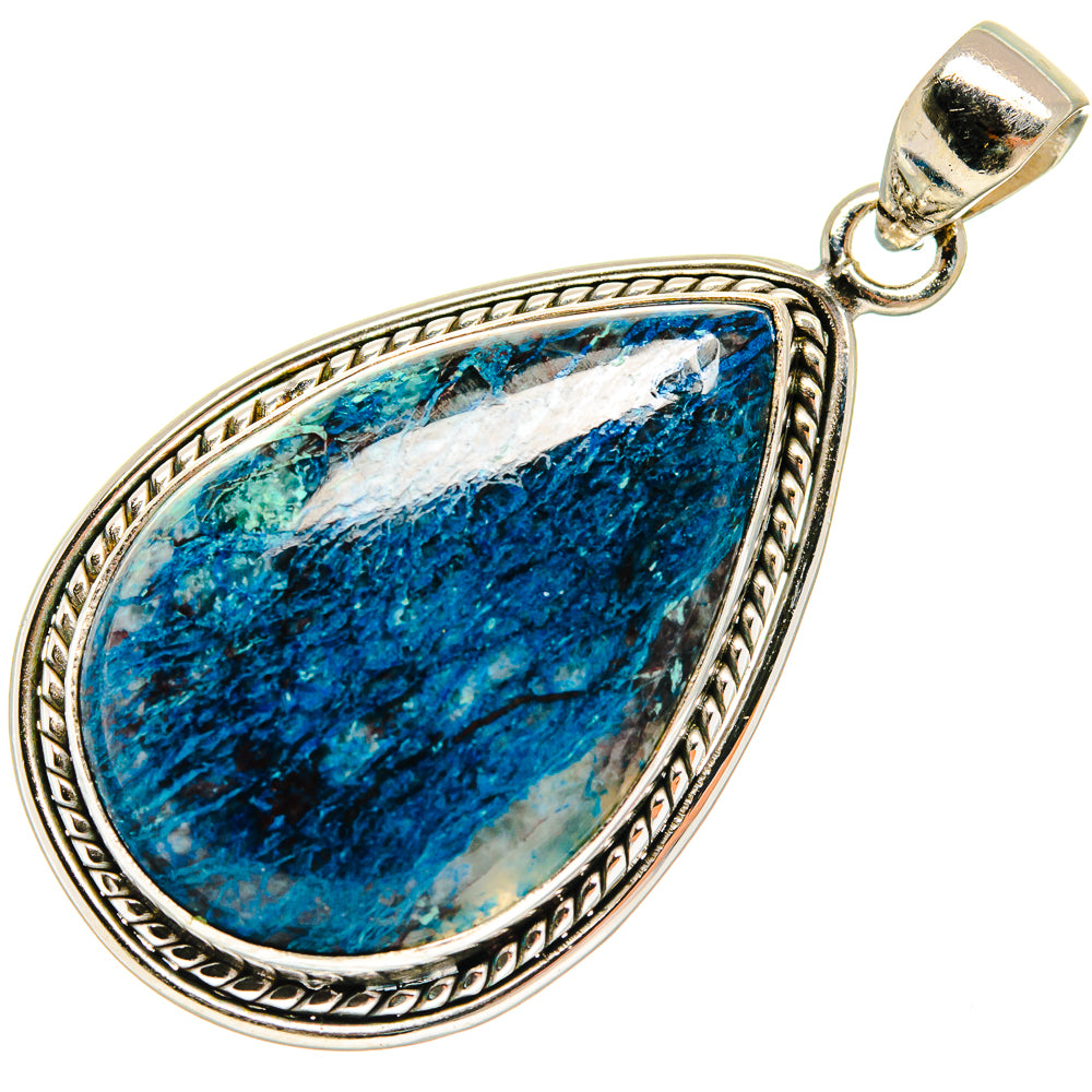 Azurite Pendants handcrafted by Ana Silver Co - PD23150 - Photo 2