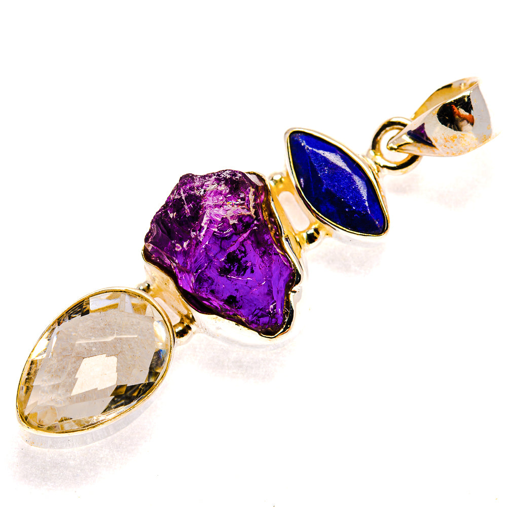 Amethyst Pendants handcrafted by Ana Silver Co - PD23205 - Photo 2